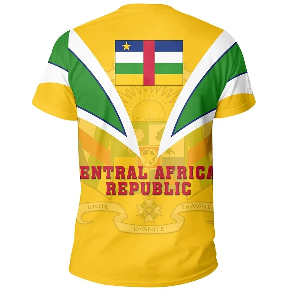 Central African Republic T-Shirt Tusk Style, African T-shirt For Men Women