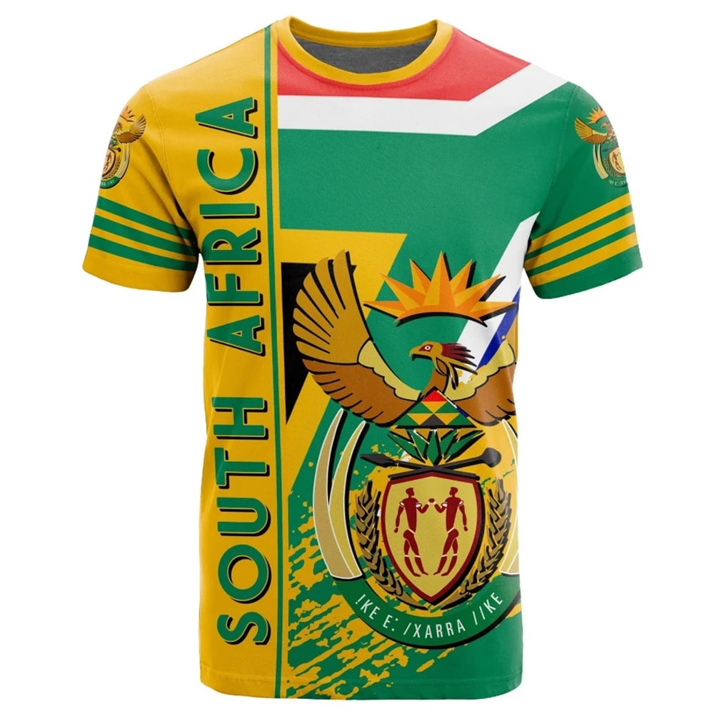 South Africa T-Shirt Quarter Style, African T-shirt For Men Women