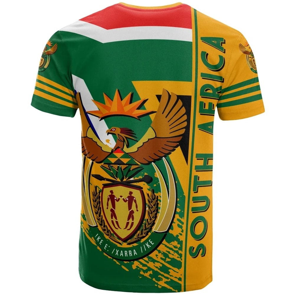 South Africa T-Shirt Quarter Style, African T-shirt For Men Women