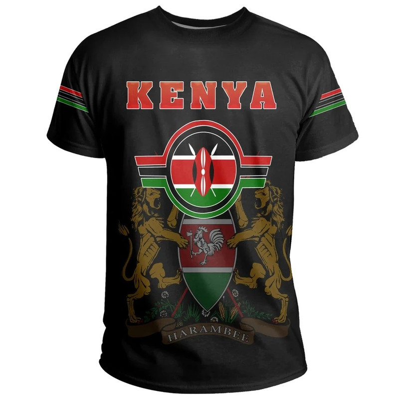 Kenya Grunge Tee, African T-shirt For Men Women