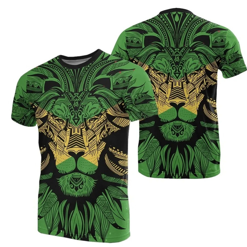 Jamaica Lion Tee, African T-shirt For Men Women