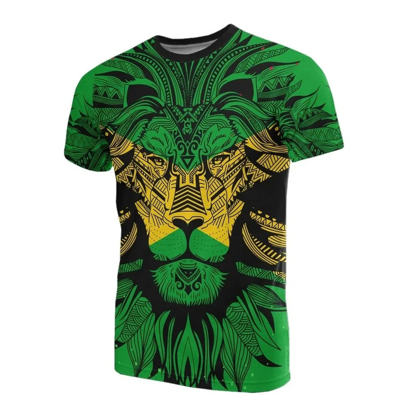 Jamaica Lion Tee, African T-shirt For Men Women