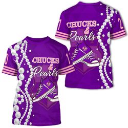 chucks kep military sorority pearls t-shirt, african t-shirt for men women