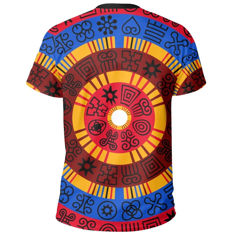 Circle Adinkra Tee, African T-shirt For Men Women