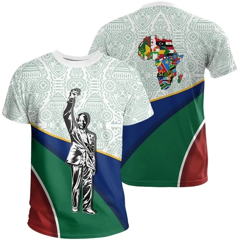 South Africa Tee Nelson Mandela Madiba, African T-shirt For Men Women