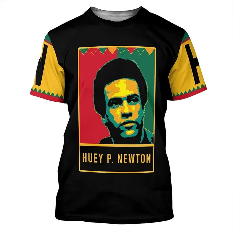 Huey P. Newton Black History Month Style Women T-Shirt, African T-shirt For Men Women