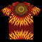 Sunflower African Pattern T-shirt, African T-shirt For Men Women