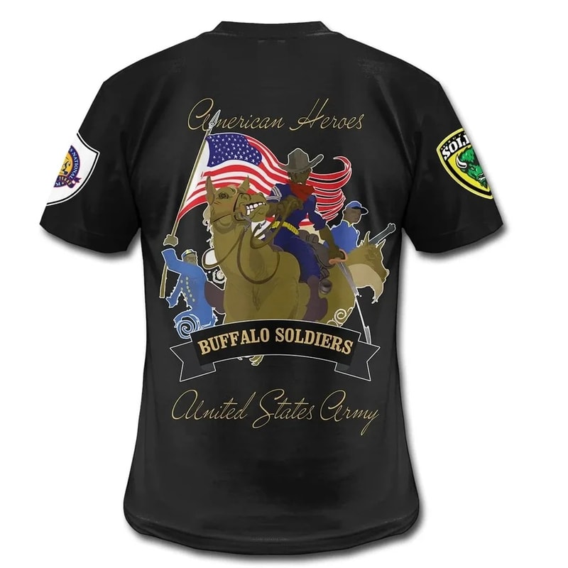 Buffalo Soldiers Great Tee, African T-shirt For Men Women