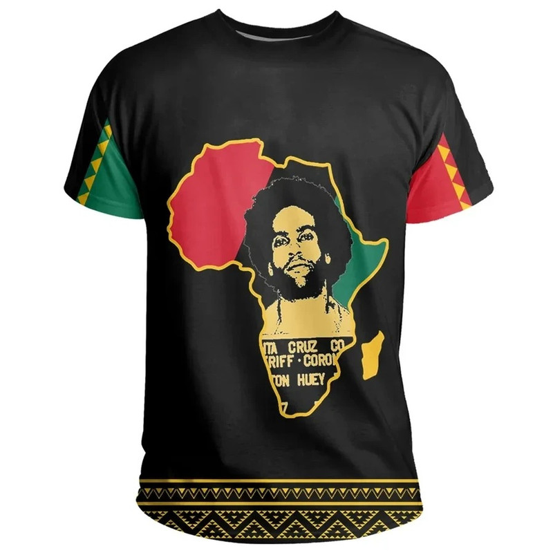 Huey P. Newton Black History Month Men T-Shirt 01, African T-shirt For Men Women