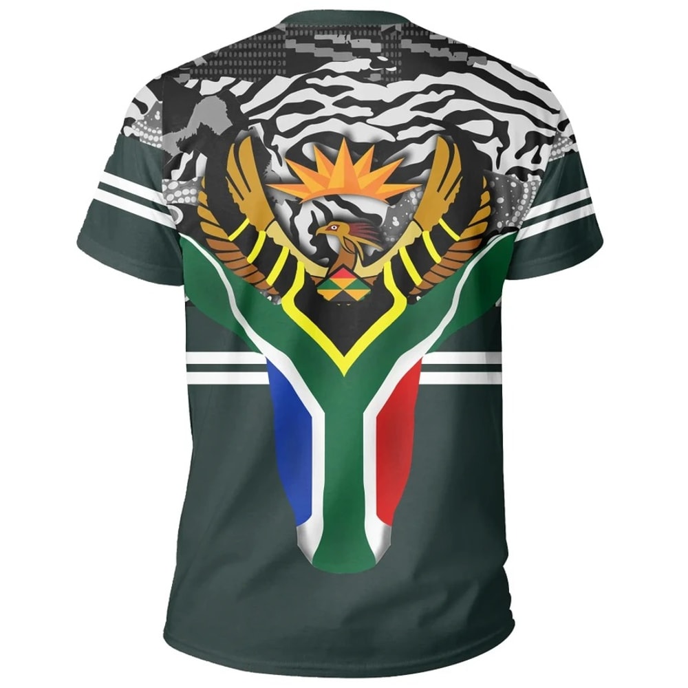 South Africa Flag Springbok, African T-shirt For Men Women