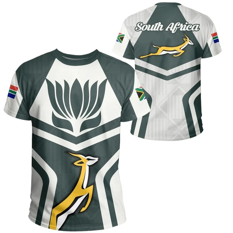 South Africa Springbok Protea - Ryan Style, African T-shirt For Men Women