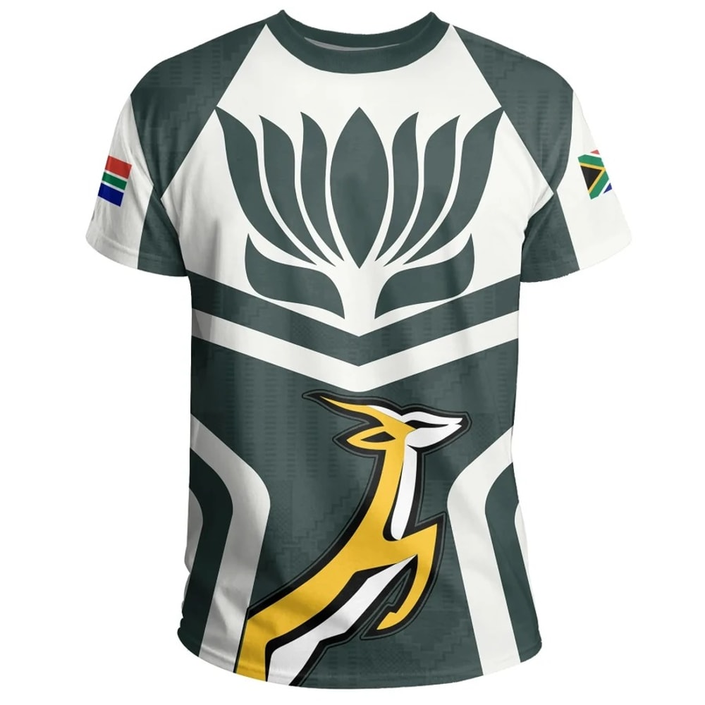 South Africa Springbok Protea - Ryan Style, African T-shirt For Men Women