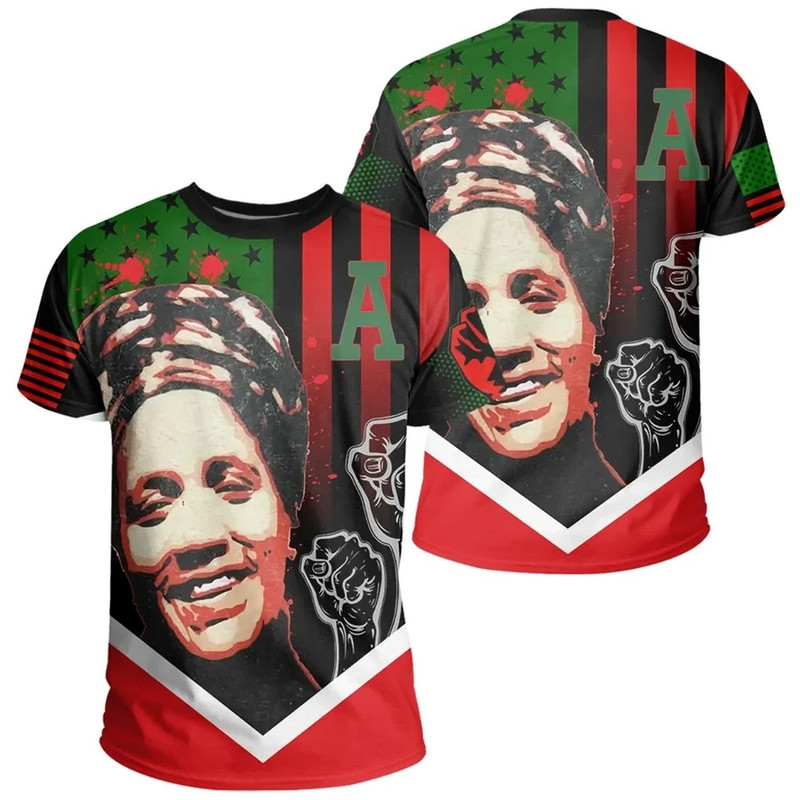 African American Flag Audre Lorde T-shirt, African T-shirt For Men Women