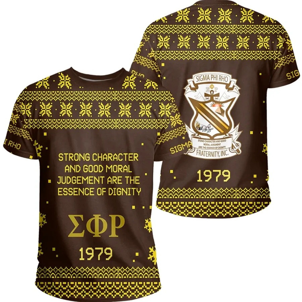 Sigma Phi Rho Xmas Motto T-Shirt, African T-shirt For Men Women