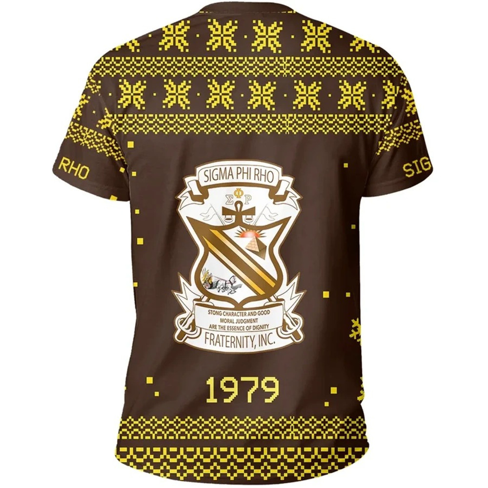 Sigma Phi Rho Xmas Motto T-Shirt, African T-shirt For Men Women