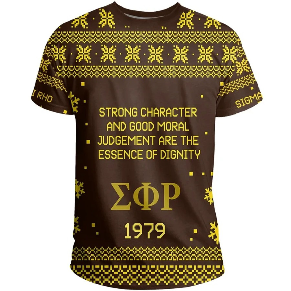 Sigma Phi Rho Xmas Motto T-Shirt, African T-shirt For Men Women
