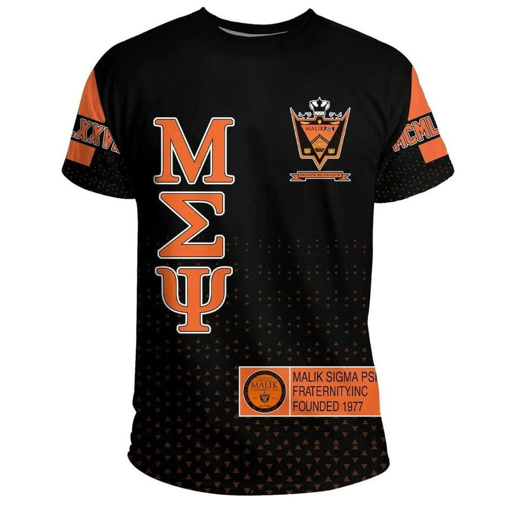 MCM Malik Sigma Psi T-shirt, African T-shirt For Men Women