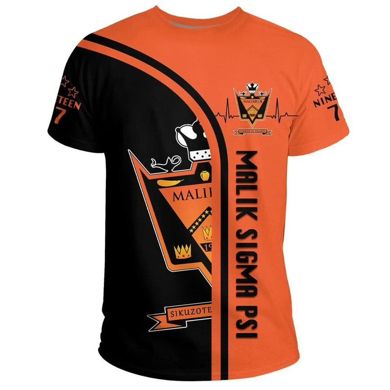 Malik Sigma Psi In My Heart T-shirt, African T-shirt For Men Women