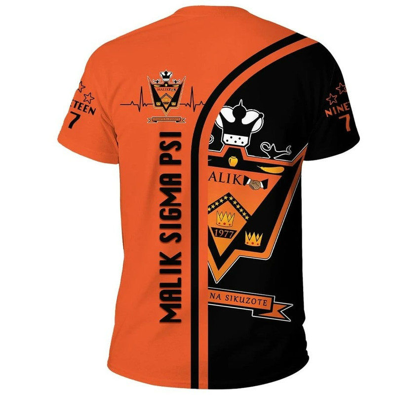 Malik Sigma Psi In My Heart T-shirt, African T-shirt For Men Women