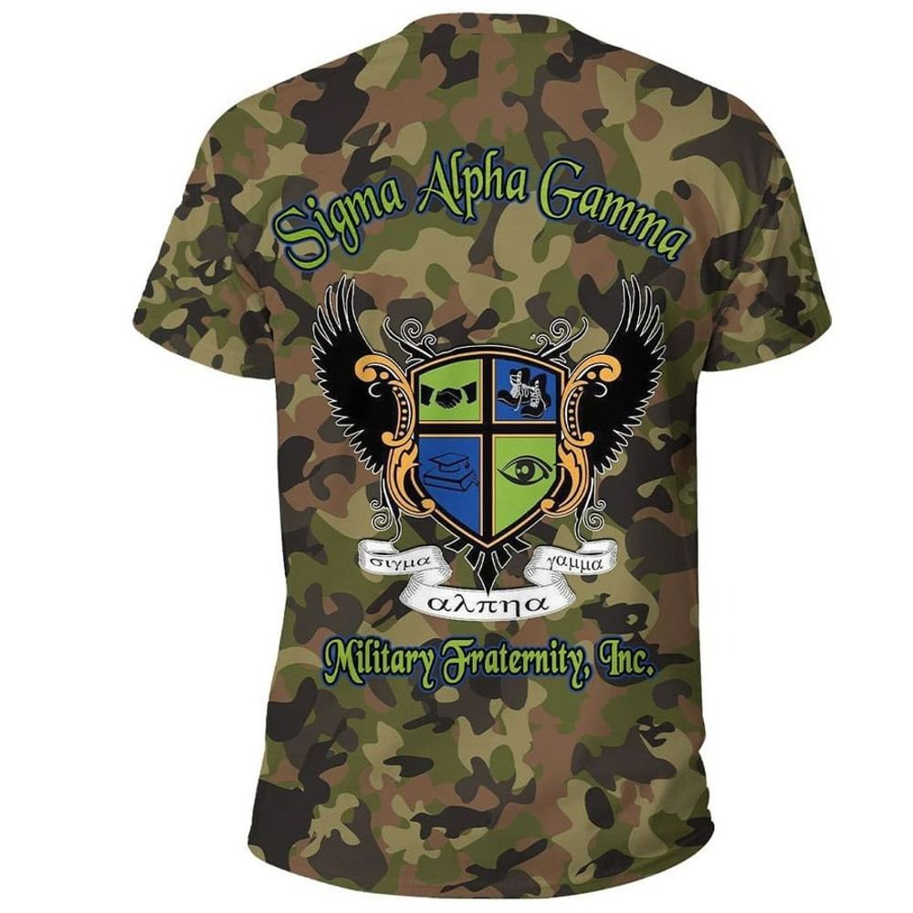 Sigma Alpha Gamma Camo T-shirt, African T-shirt For Men Women