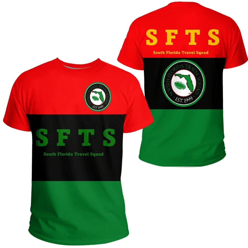 South Florida Travel Squad T-shirt, African T-shirt For Men Women