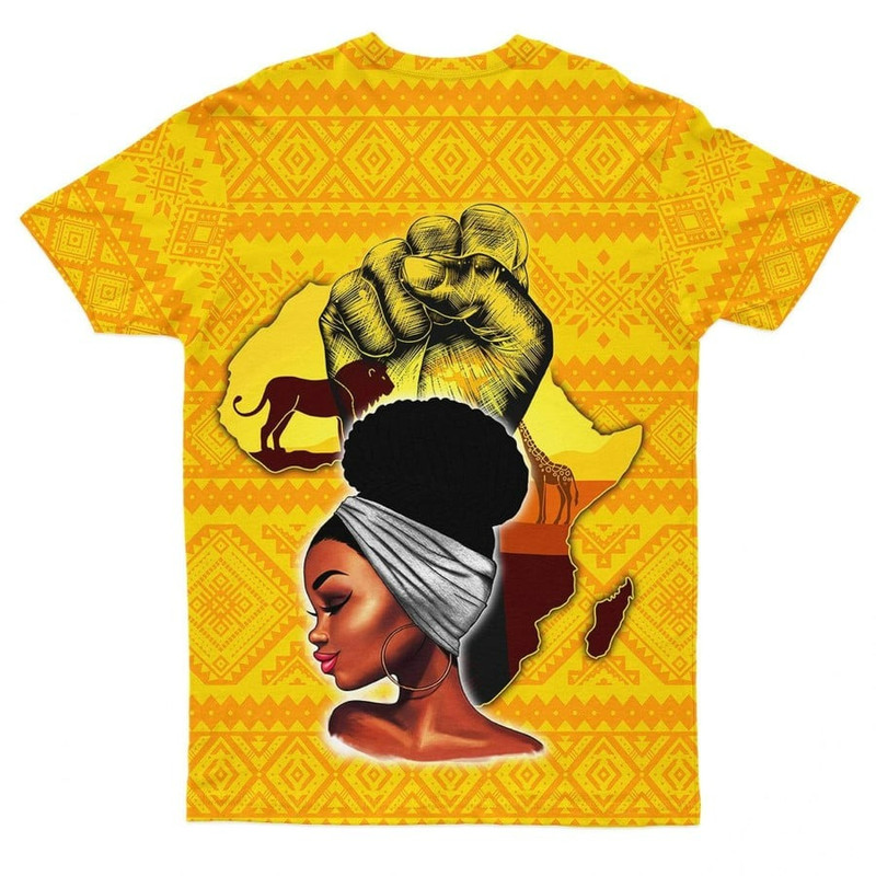 African Power Woman T-shirt 02, African T-shirt For Men Women
