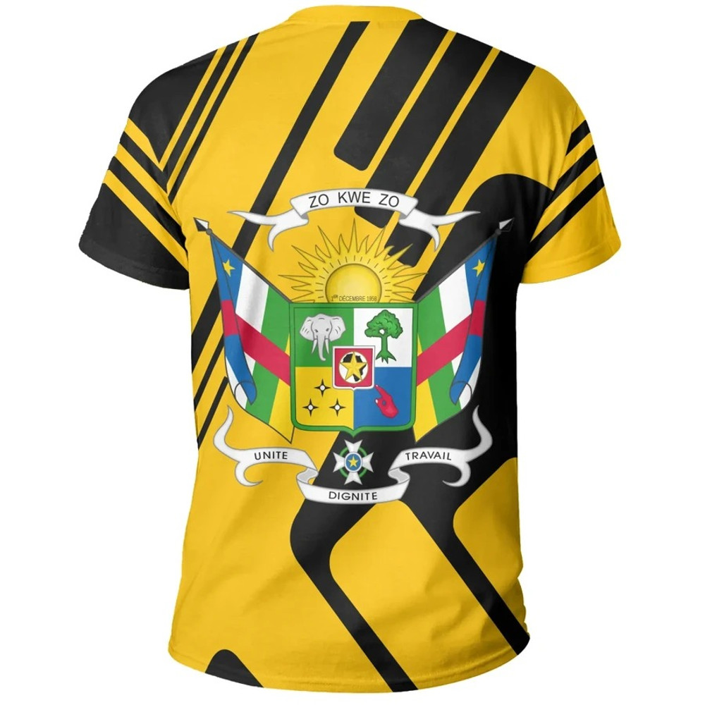 Central African Republic T-Shirt Rockie Style 02, African T-shirt For Men Women