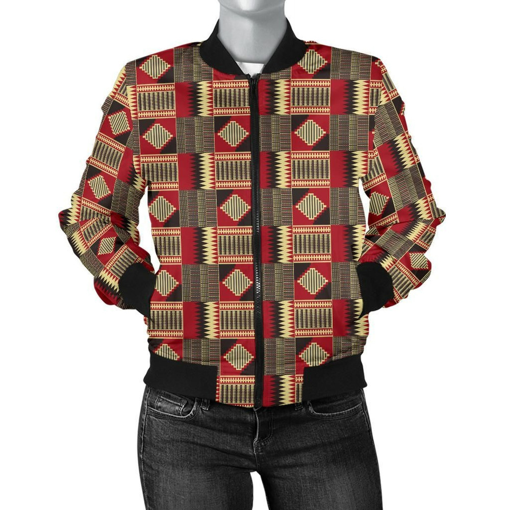 Kente Cloth - Family Unity Bomber Women, African Bomber Jacket For Men Women