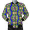 Ankara Cloth - Rounded 6 Petals Bomber Jacket, African Bomber Jacket For Men Women
