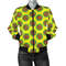 Ankara Cloth - Green Spirals Bomber Women, African Bomber Jacket For Men Women
