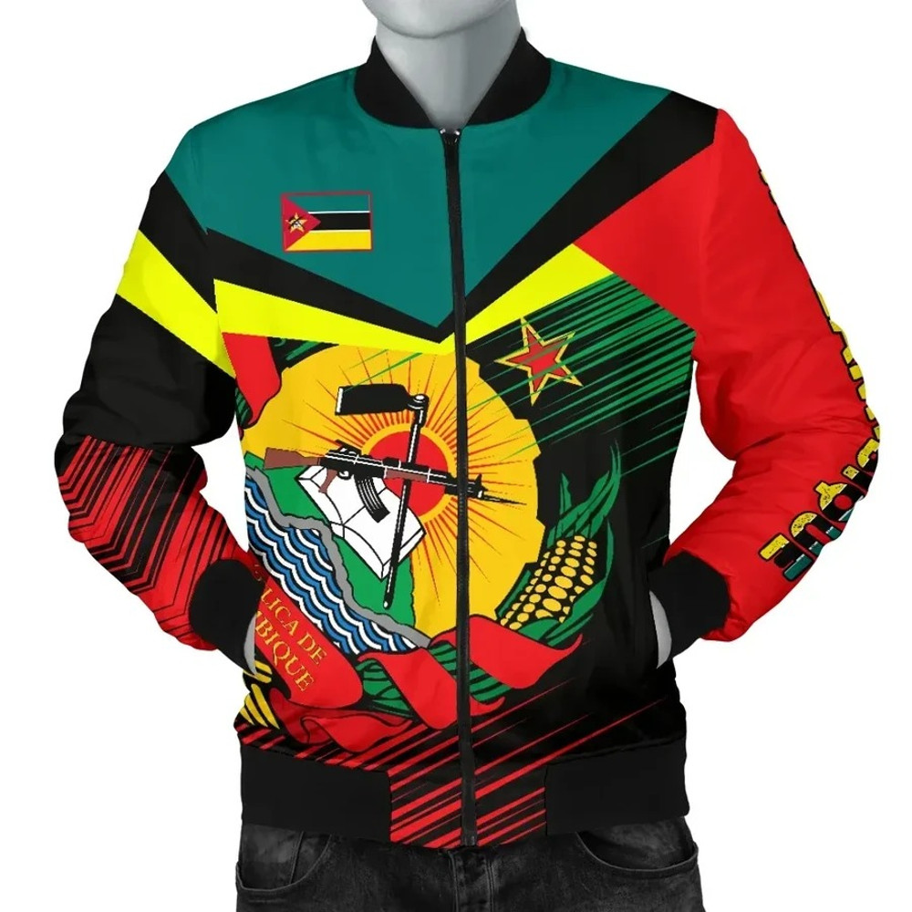 Mozambique Men's Bomber Jacket, African Bomber Jacket For Men Women