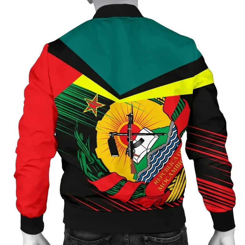 Mozambique Men's Bomber Jacket, African Bomber Jacket For Men Women