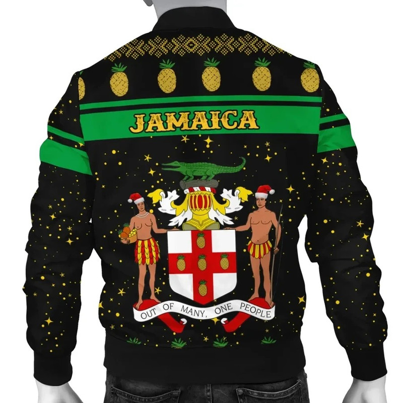 Jamaica Christmas Bomber Jacket, African Bomber Jacket For Men Women
