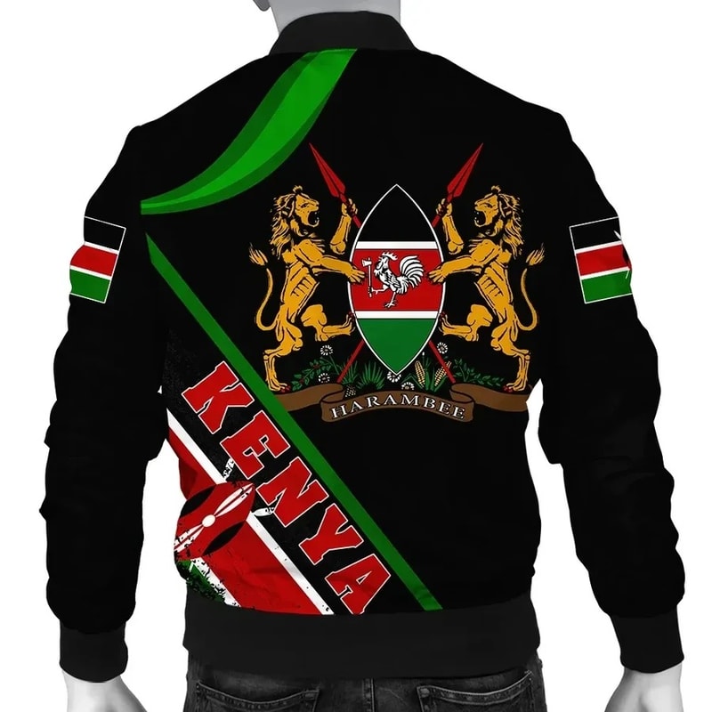 Kenya Texas Bomber Jacket, African Bomber Jacket For Men Women