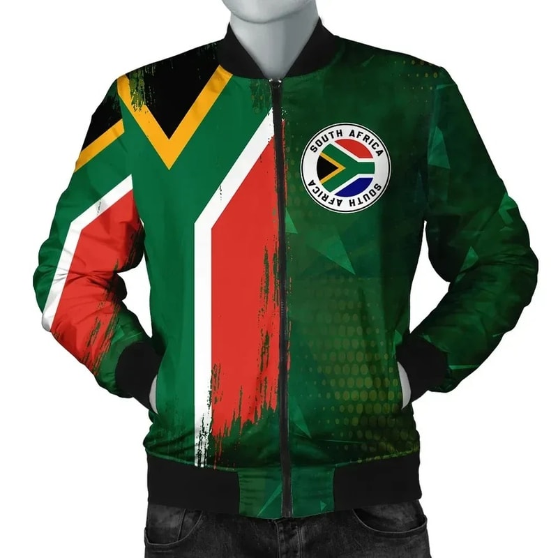 South Africa Flag Bomber Jacket - Fid Style, African Bomber Jacket For Men Women