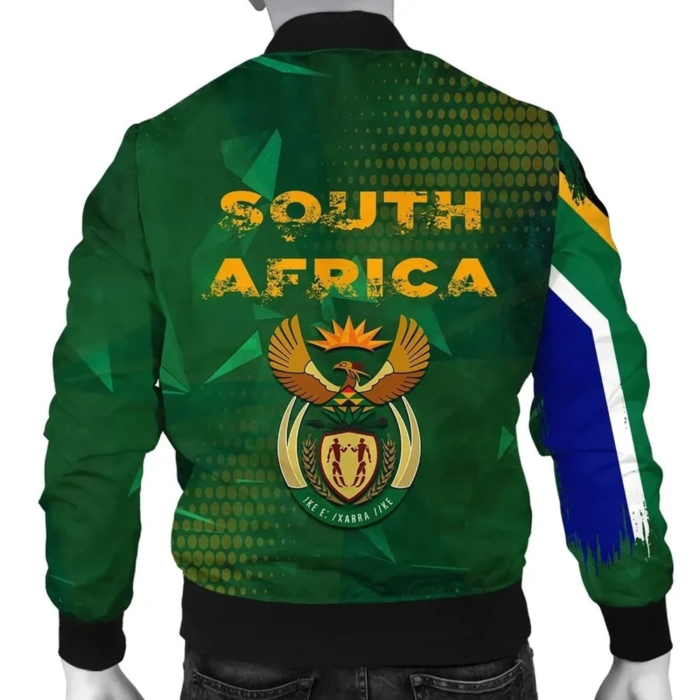 South Africa Flag Bomber Jacket - Fid Style, African Bomber Jacket For Men Women