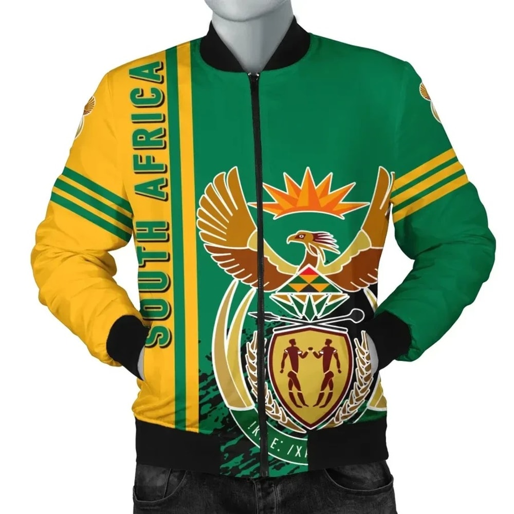South Africa Bomber Jacket Quarter Style, African Bomber Jacket For Men Women