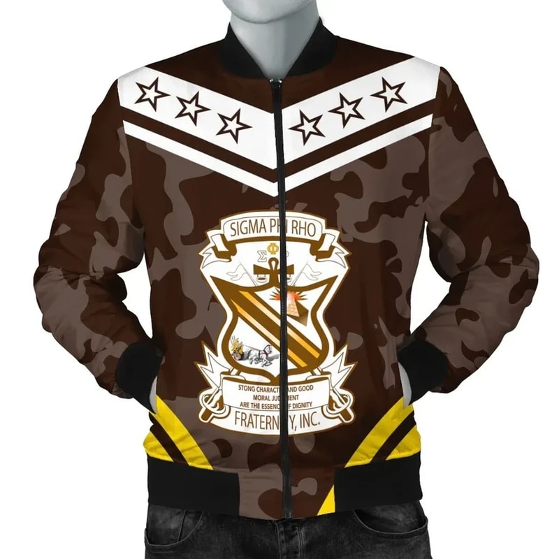 Sigma Phi Rho Camouflage Bomber Jacket, African Bomber Jacket For Men Women