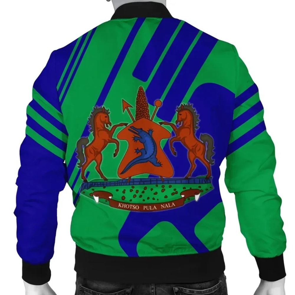 Lesotho Bomber Rockie Style, African Bomber Jacket For Men Women