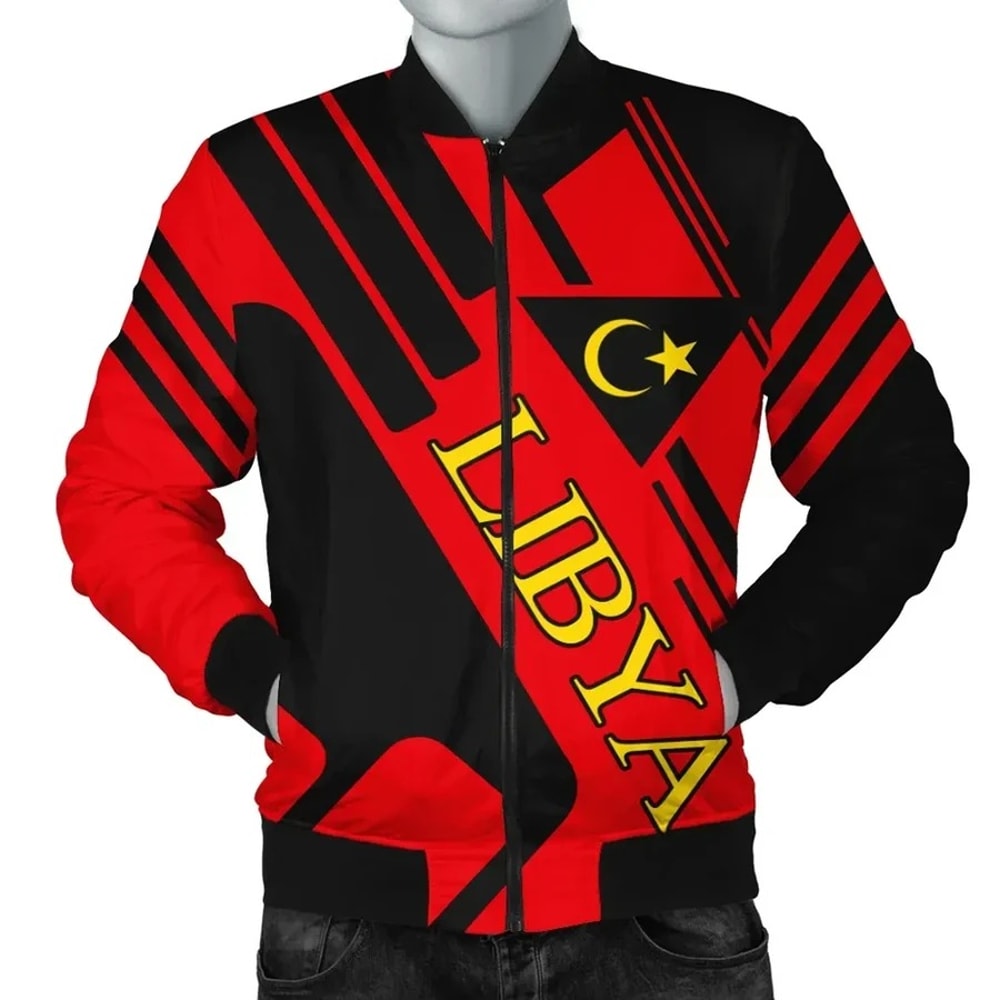 Libya Bomber Rockie Style, African Bomber Jacket For Men Women