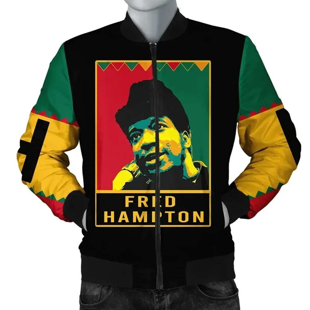 Fred Hampton Black History Month Style Bomber Jacket, African Bomber Jacket For Men Women