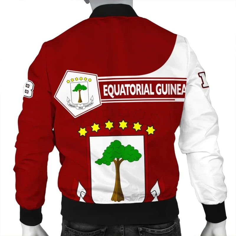 Custom Equatorial Guinea Bomber Jacket Pentagon Style, African Bomber Jacket For Men Women
