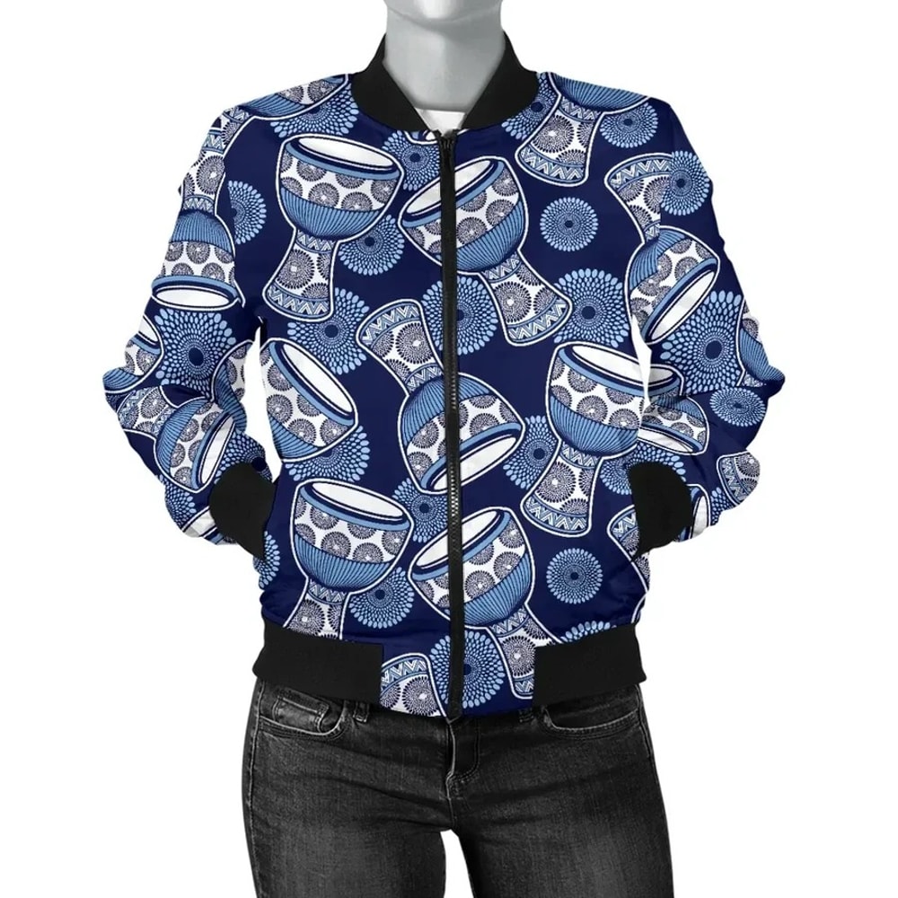Ankara Cloth - Djembe Bomber Women, African Bomber Jacket For Men Women