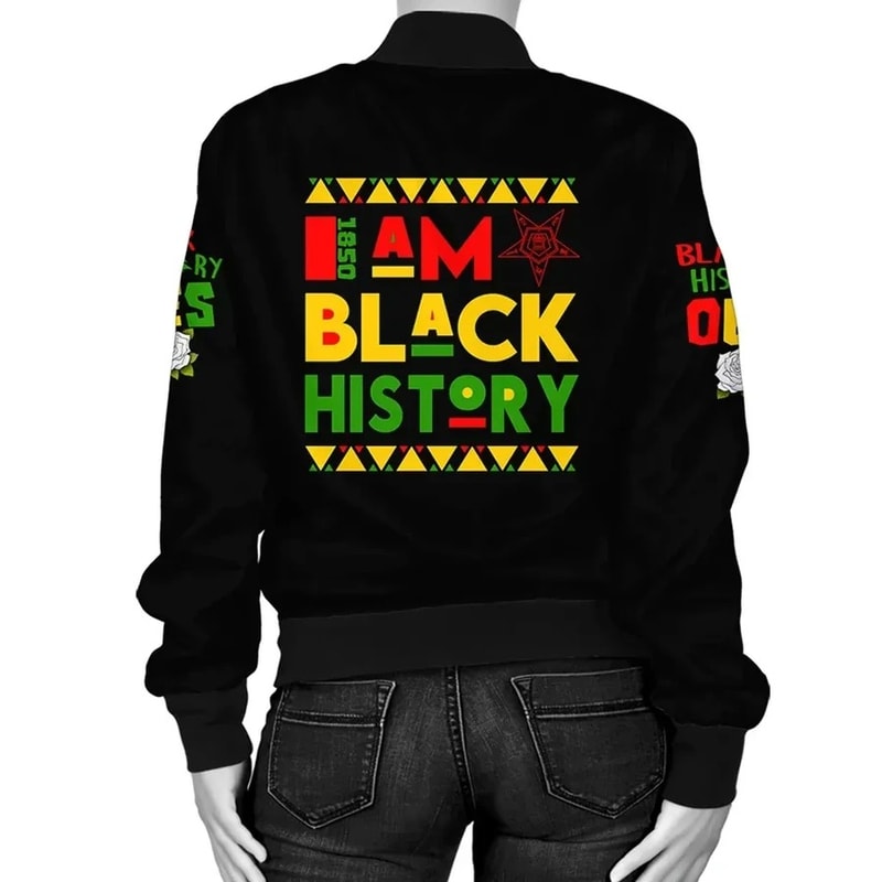 Black History Order of the Eastern Star Bomber Jacket, African Bomber Jacket For Men Women