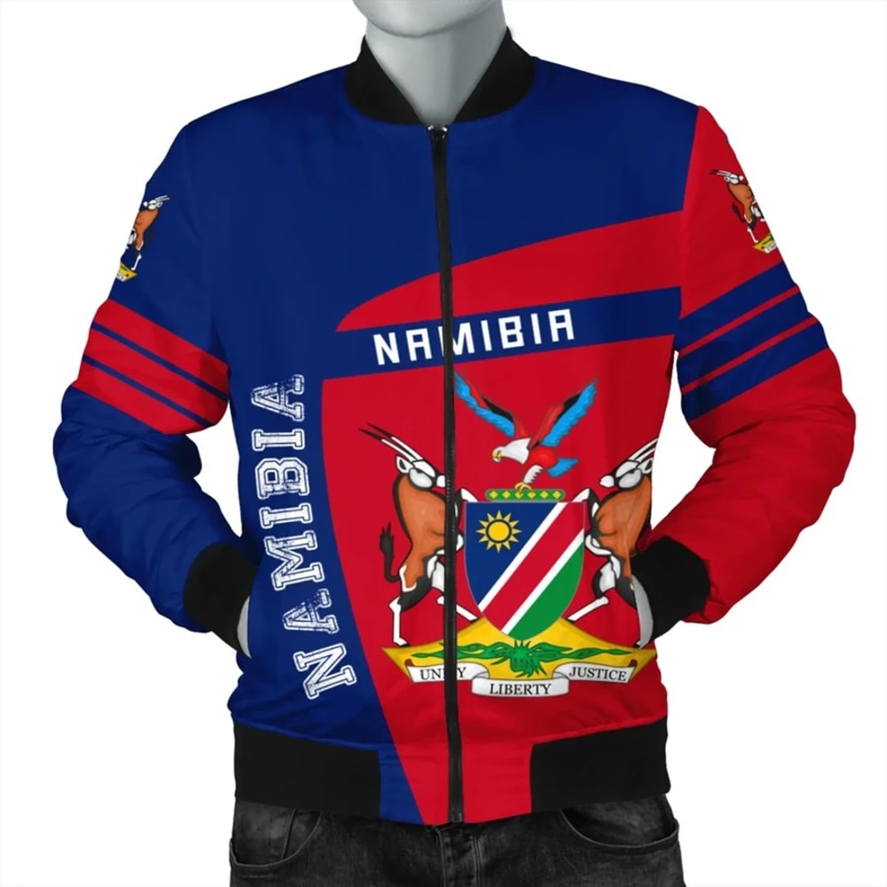 Namibia Bomber Sport Premium, African Bomber Jacket For Men Women
