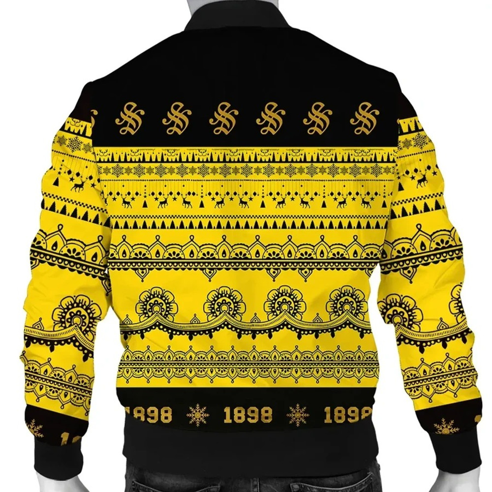 Phi Mu Alpha Sinfonia Xmas Establish Year Bomber Jacket, African Bomber Jacket For Men Women