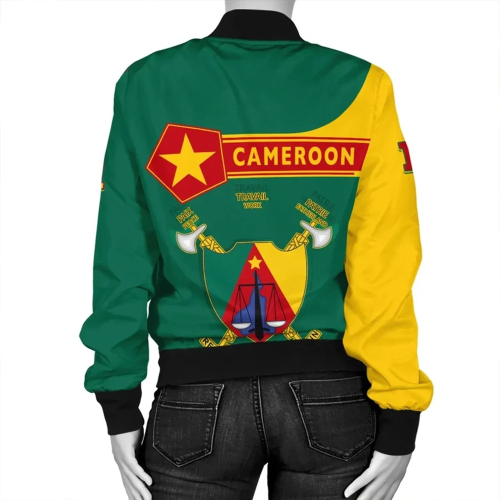 Custom Cameroon Bomber Jacket Pentagon Style, African Bomber Jacket For Men Women