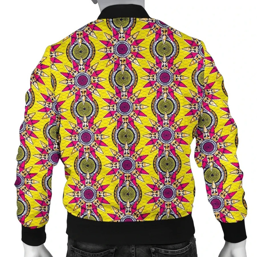 Ankara Cloth - Aje Goddess of Wealth Bomber Jacket, African Bomber Jacket For Men Women