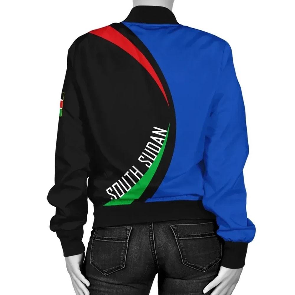 South Sudan Bomber Jacket - Circle Style, African Bomber Jacket For Men Women