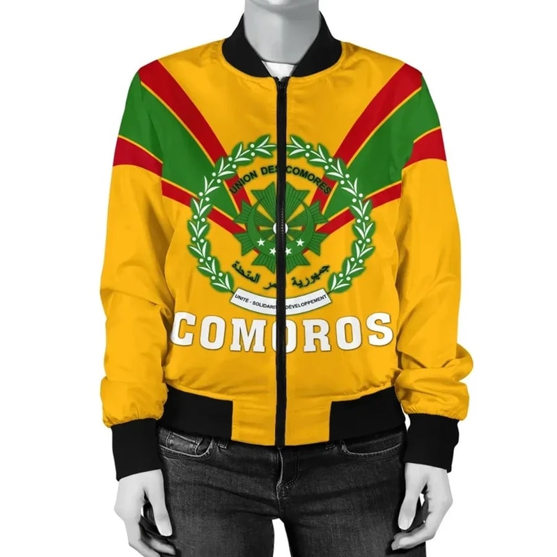 Comoros Bomber Tusk Style, African Bomber Jacket For Men Women